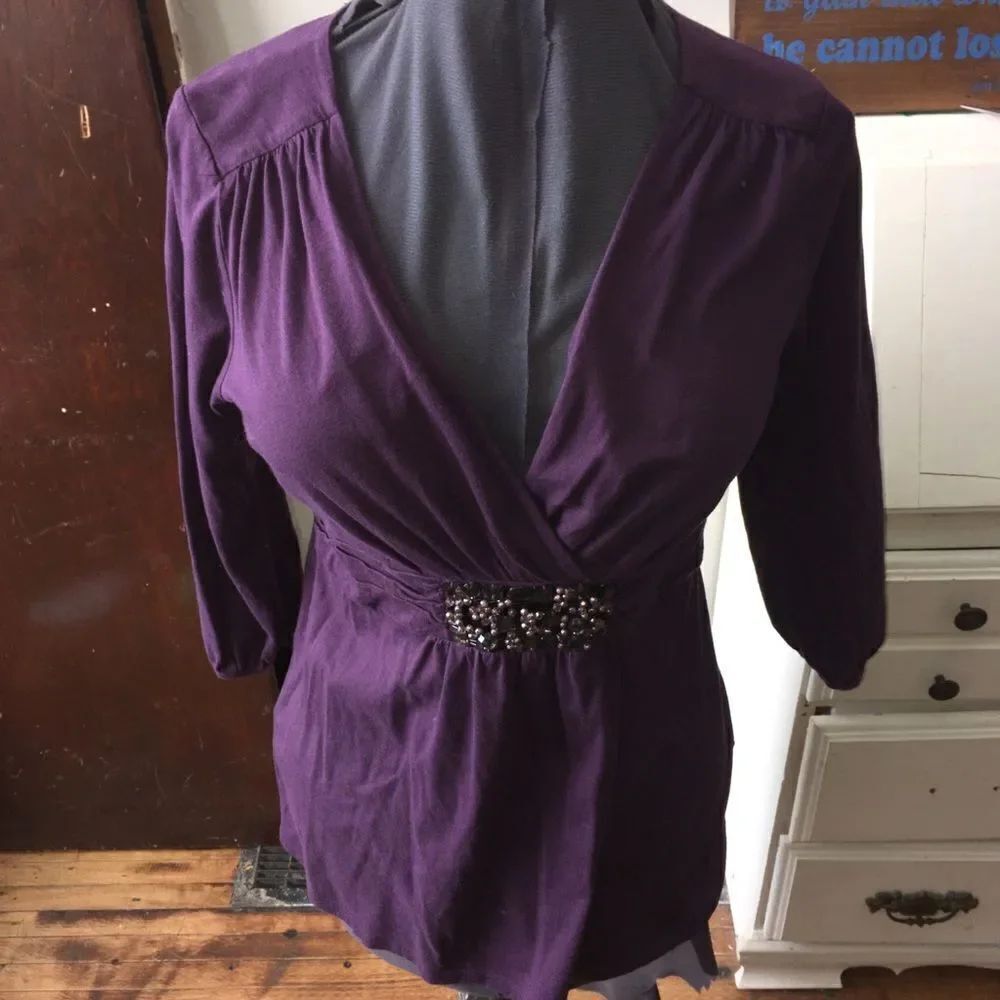 Knit Boden jeweled waistband jewel tone royalcore top